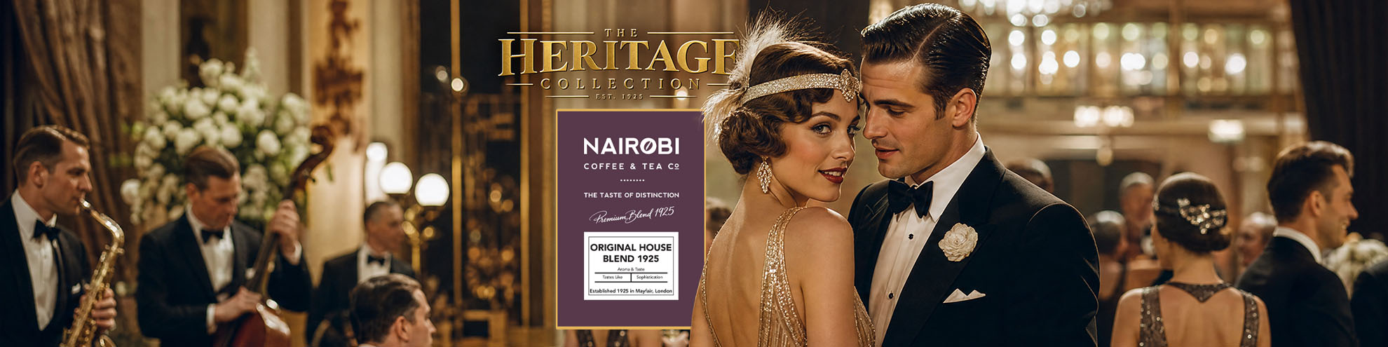 The Heritage Collection, established 1925 — a 1920s ballroom scene