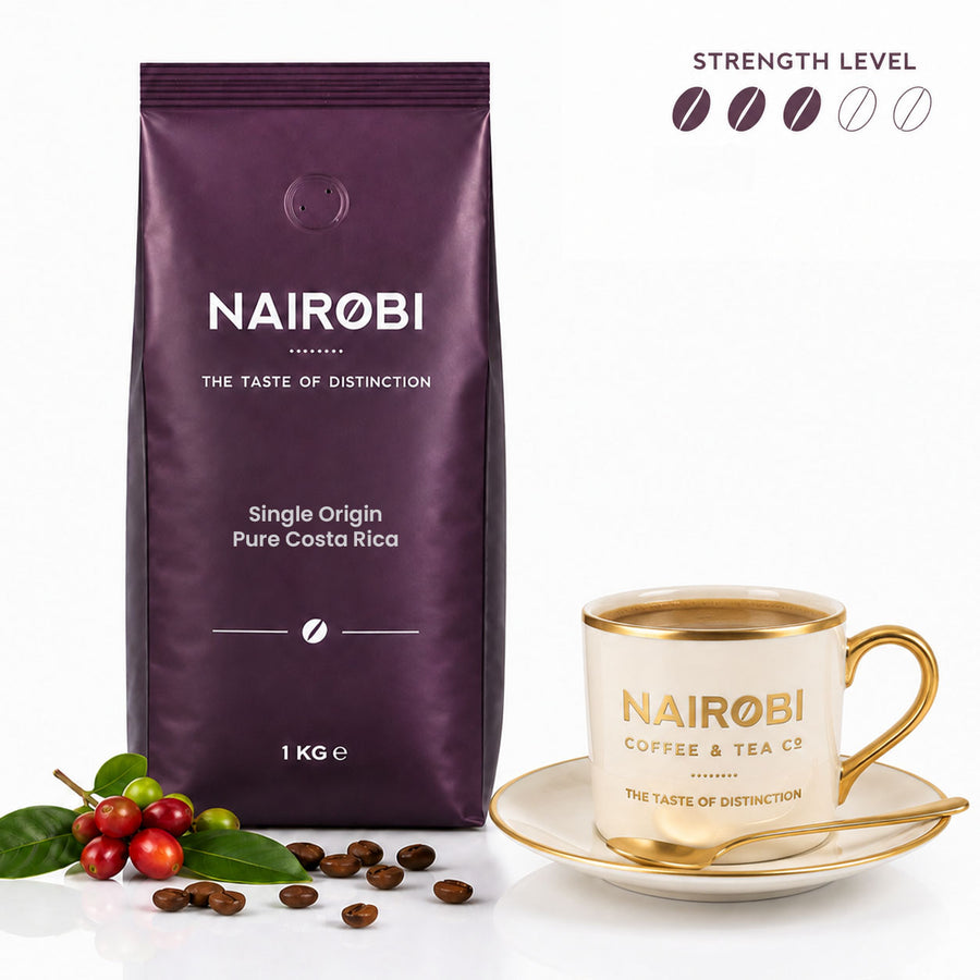 Pure Costa Rica Single-Origin Coffee - 1kg Coffee Beans