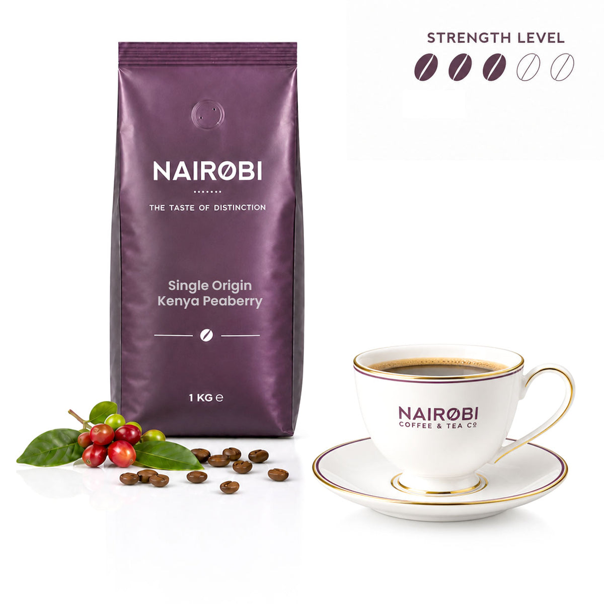 Kenya Peaberry - 1kg Coffee Beans - single-origin