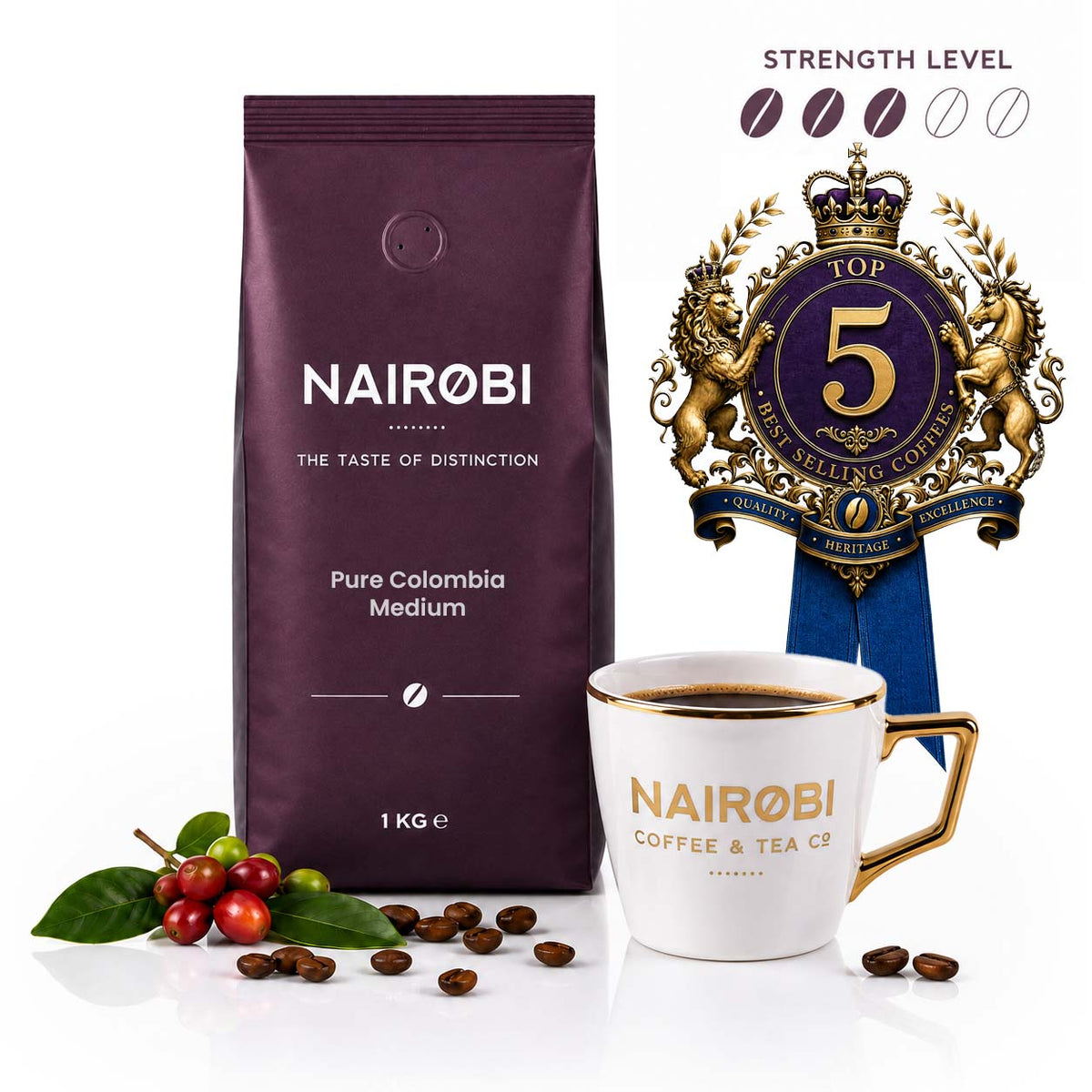 Colombia coffee beans are ranked No.5 of the top 10 best coffee beans in our world