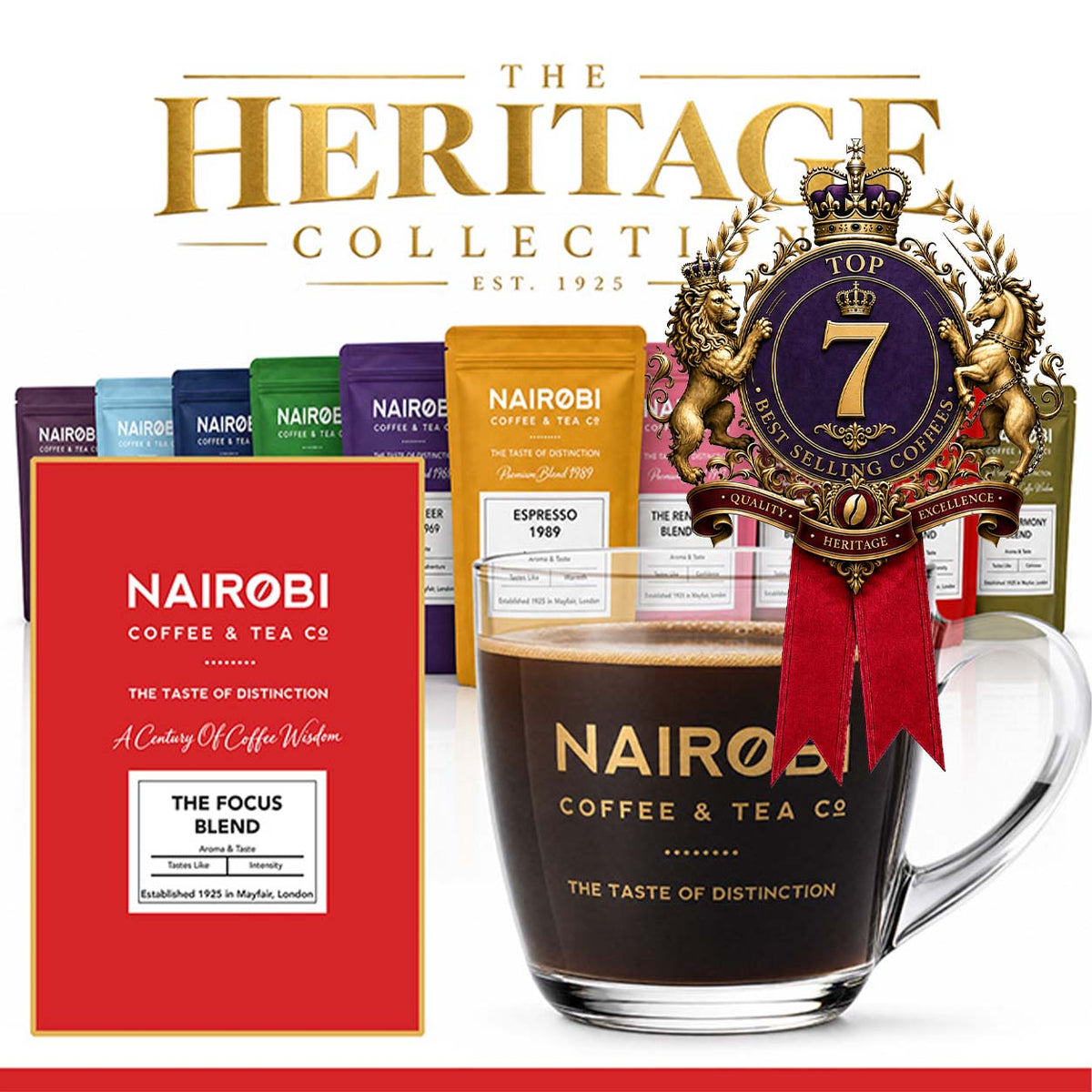 Nairobi 2010 Focus Blend coffee beans and ground coffee is ranked No.7 of the top 10 best coffees