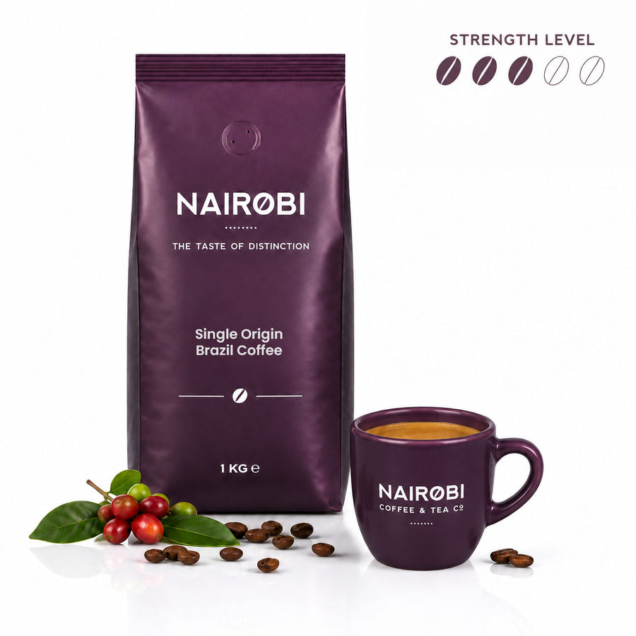 Pure Brazil Single-Origin Coffee - 1kg Coffee Beans