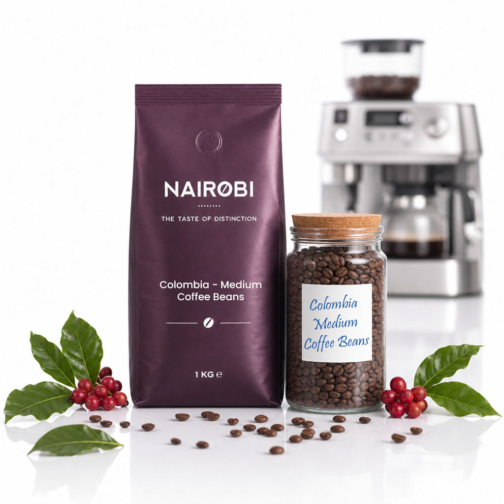 Colombia Medium Roast Coffee Beans for Coffee Machines
