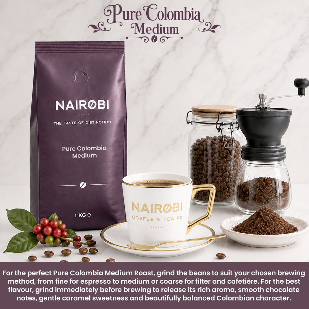 Pure Colombia - Medium Single-Origin Coffee - 1kg Coffee Beans