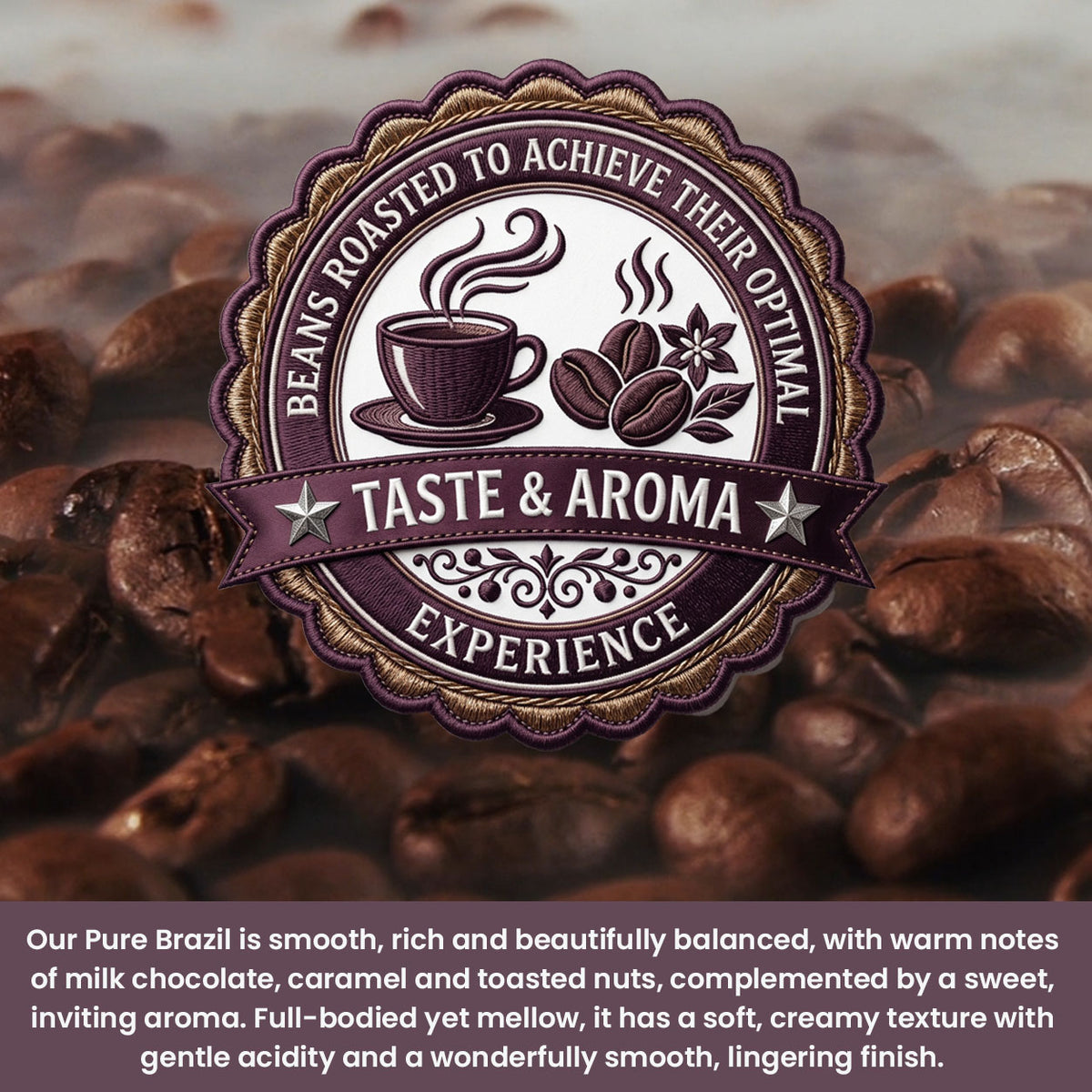 Pure Brazil Single-Origin Coffee - 1kg Coffee Beans