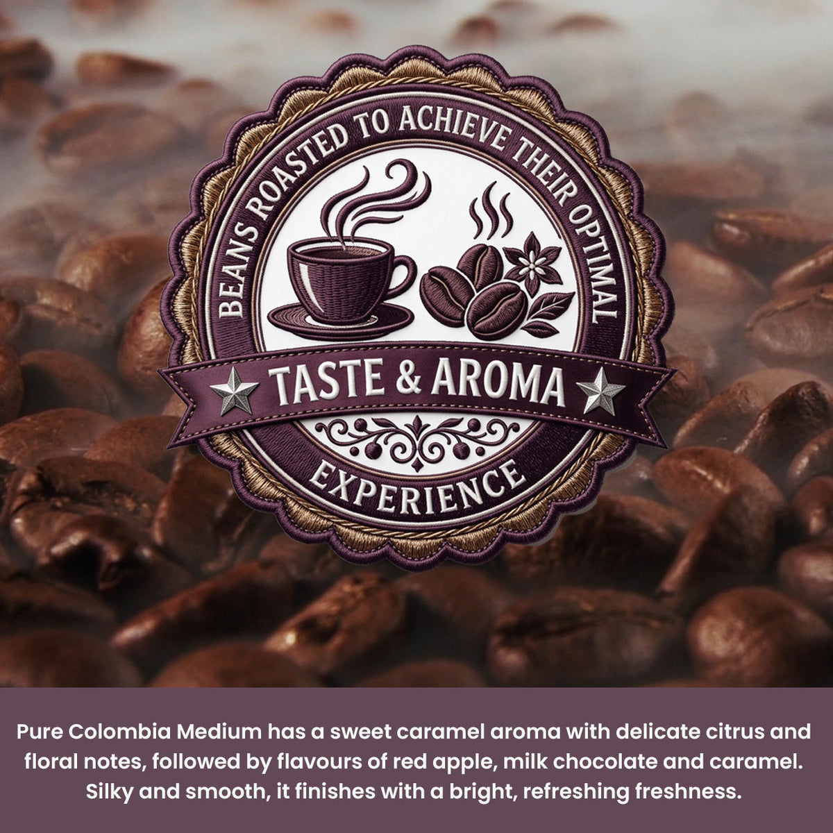 Pure Colombia - Medium Single-Origin Coffee - 1kg Coffee Beans