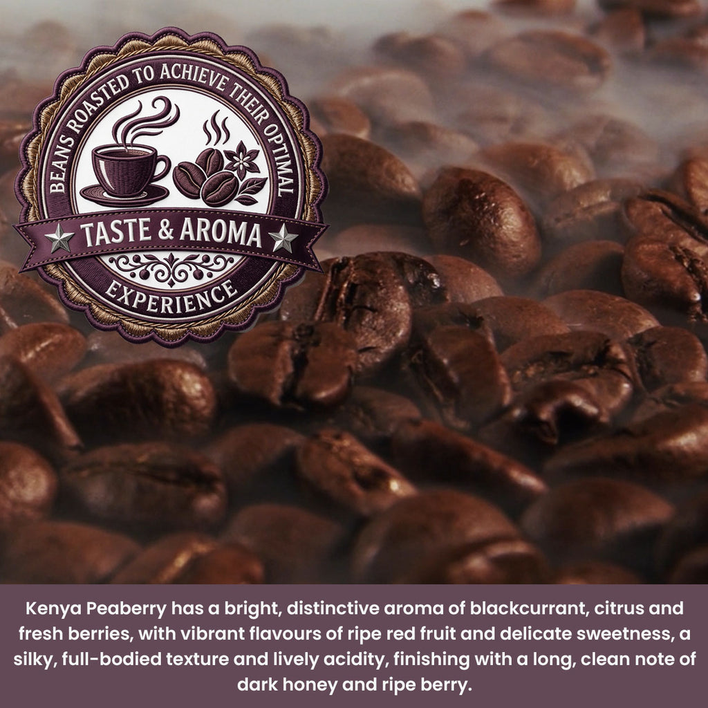 Kenya Peaberry Single-Origin Coffee - 1kg Coffee Beans