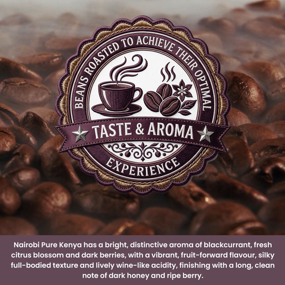 Pure Kenya Single-Origin Coffee - 1kg Coffee Beans