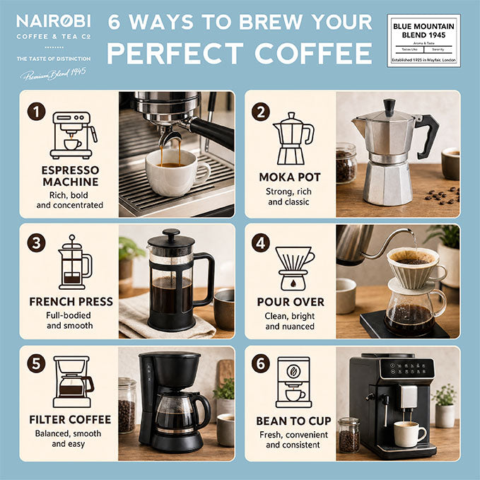 1945 Blue Mountain Blend Coffee Beans & Ground Coffee