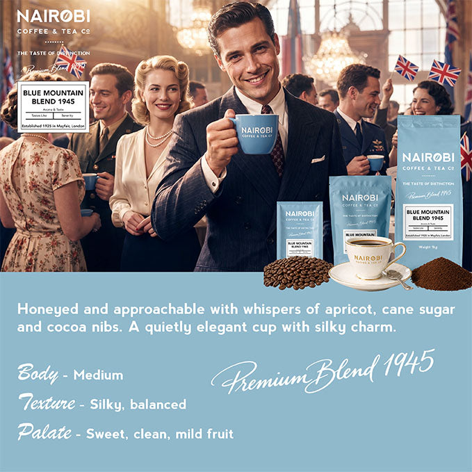 1945 Blue Mountain Blend Coffee Beans & Ground Coffee