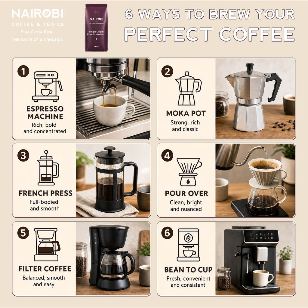Pure Costa Rica Single-Origin Coffee - 1kg Coffee Beans
