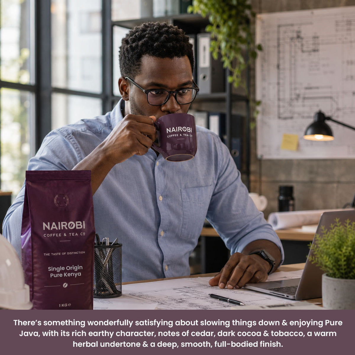 Pure Kenya Single-Origin Coffee - 1kg Coffee Beans