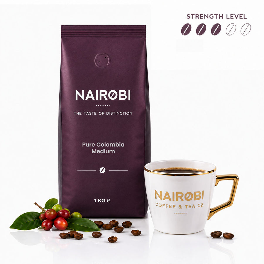 Pure Colombia - Medium Single-Origin Coffee - 1kg Coffee Beans