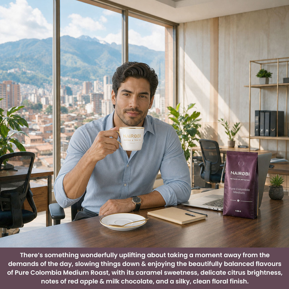 Pure Colombia - Medium single origin coffee beans
