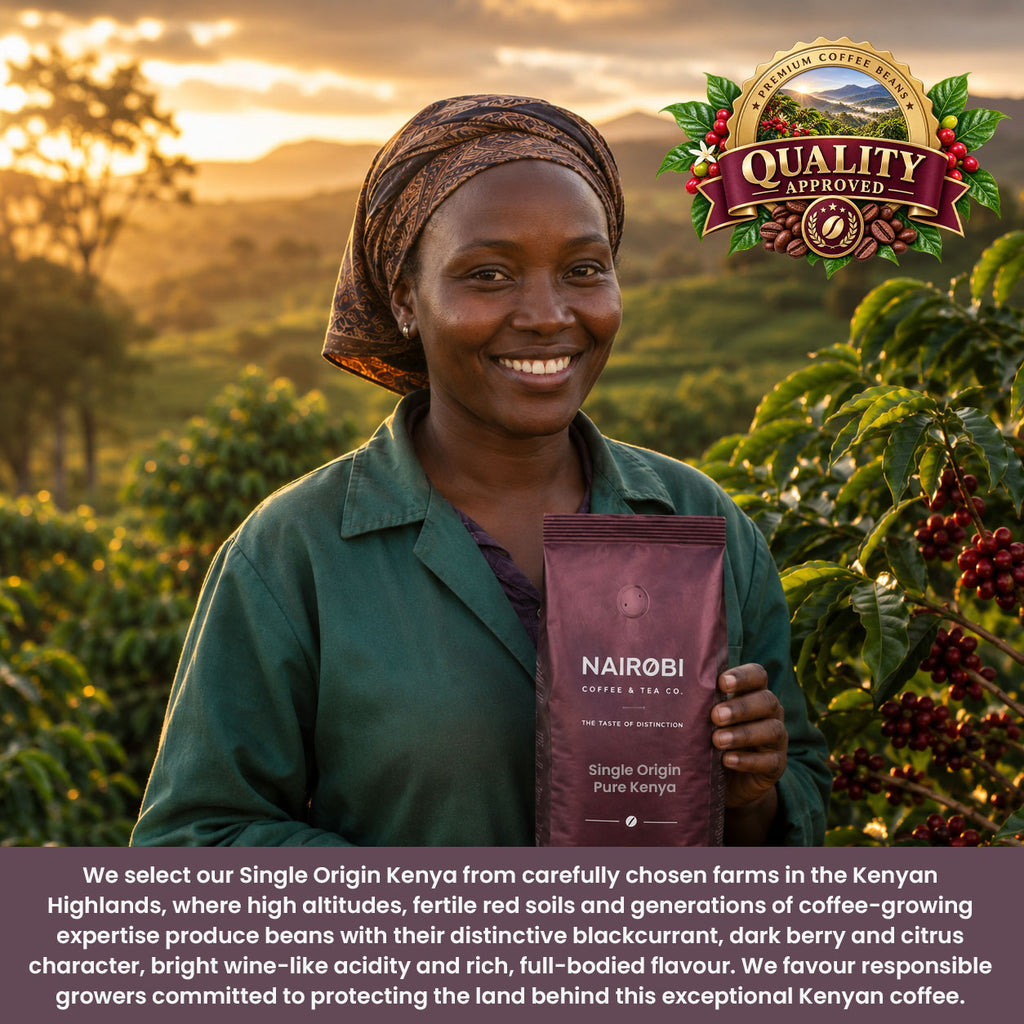 Pure Kenya Single-Origin Coffee - 1kg Coffee Beans