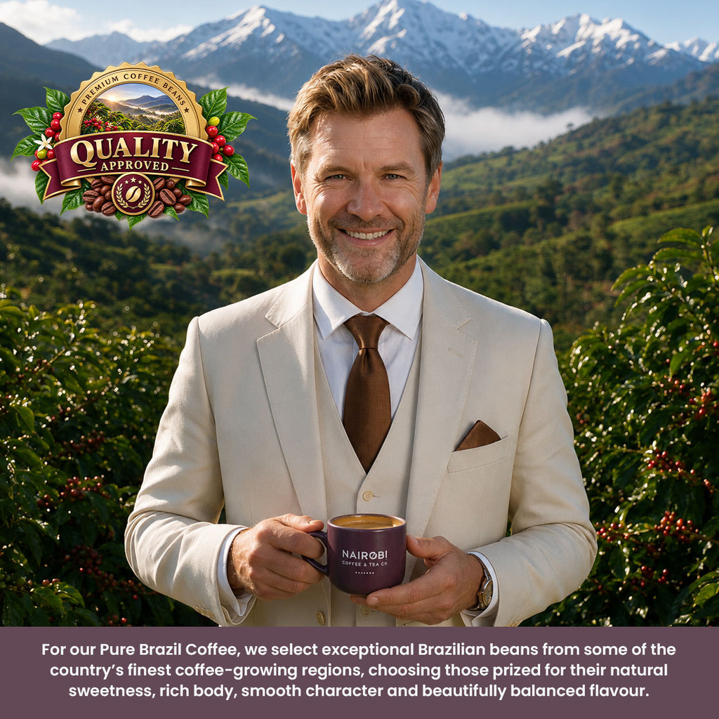 Pure Brazil Single-Origin Coffee - 1kg Coffee Beans