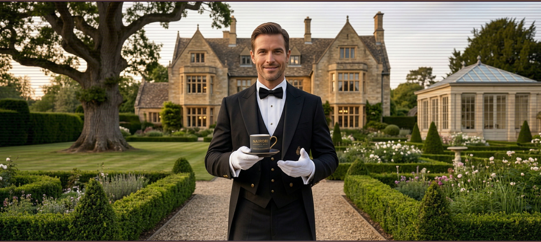 host serving nairobi coffee at a manor house for a free coffee tasting experience for coffee subscribers